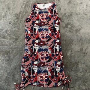 CVG Constantly Varied Gear Tank Dress Multi-Way Medium/Large Pop Art